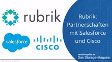 Rubrik: Partnerschaften mit Salesforce und Cisco